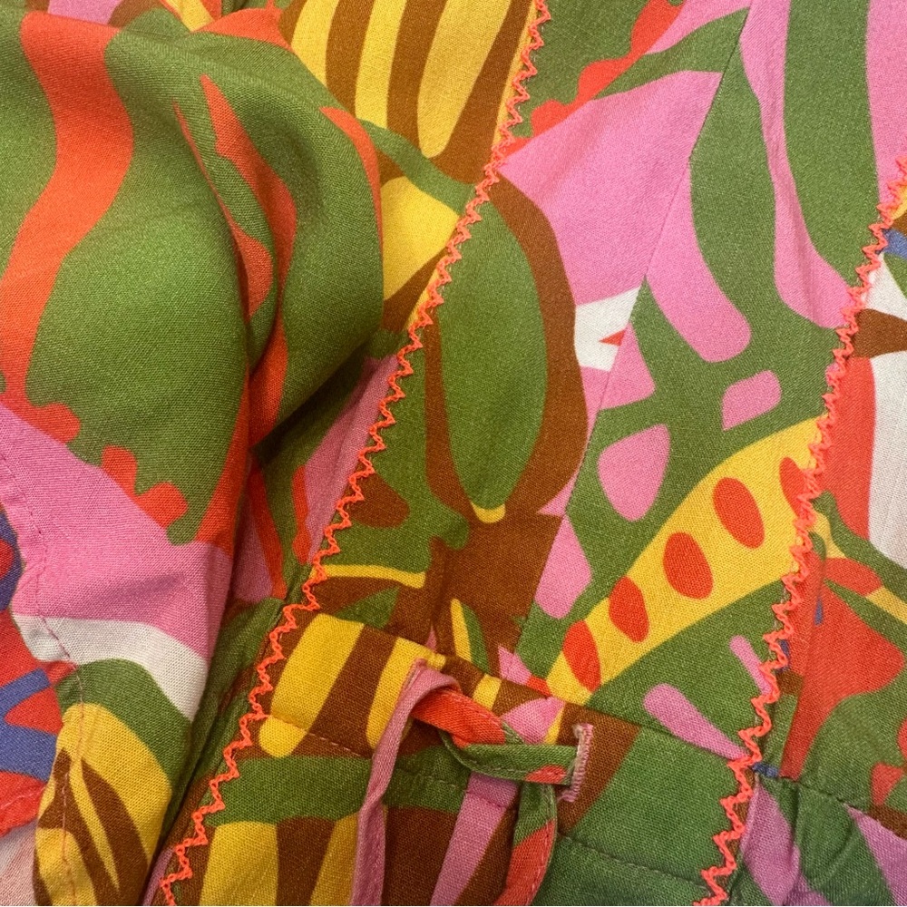 Maaji Beach Coverup Kaftan Dress Vibrant Tropical Dress - Picture 7 of 11